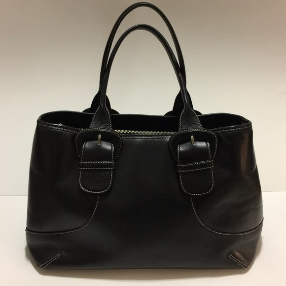 COLE HAAN LEATHER LARGE ORGANIZER  BAG - Picture 1 of 3